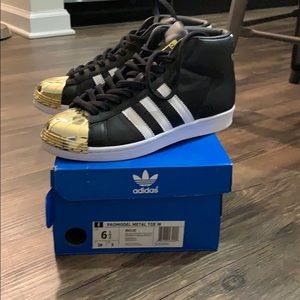 Adidas shell toe high tops